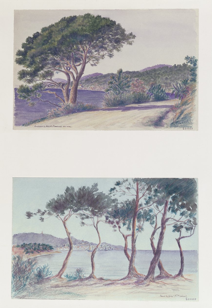 Zwei Ansichten von Ste Maxime von French School