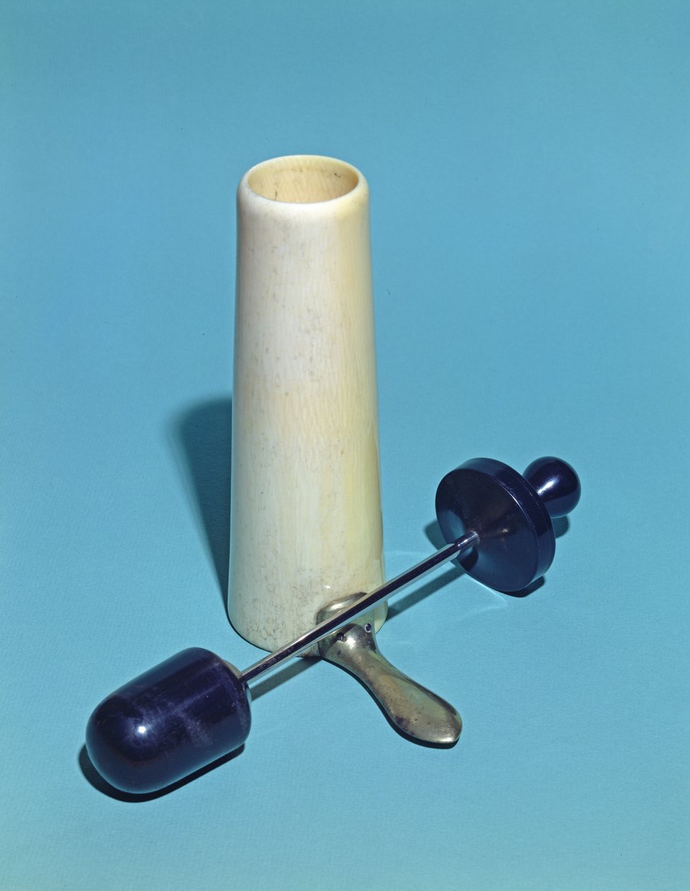 Vaginalspekulum verwendet von Antoine Jobert de Lamballe (1799-1867) (Metall & Elfenbein) von French School