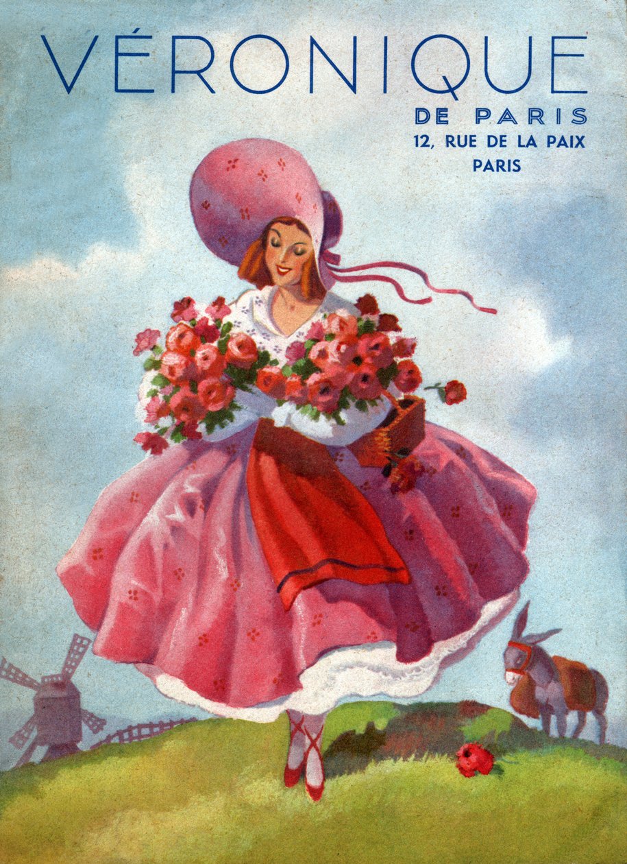 Veronique Kleider, ca. 1920 (Gravur) von French School