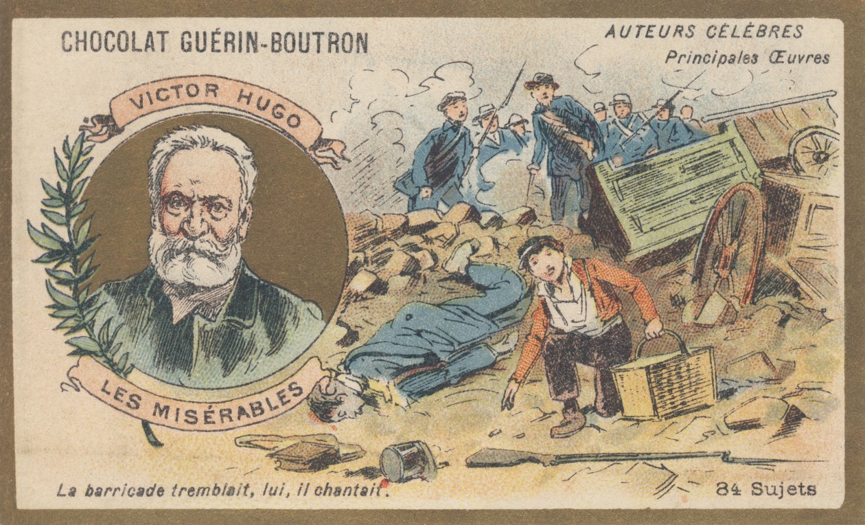 Victor Hugo, französischer Dichter, Dramatiker, Schriftsteller und Romanautor, Autor von „Les Miserables“ von French School