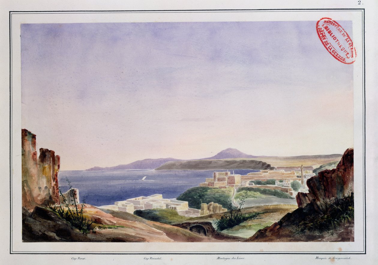 Ansicht von Oran von der alten Kasbah, ca. 1830 von French School