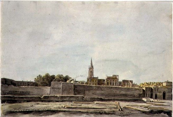 Ansicht einer Stadtlandschaft in Südfrankreich, ca. 1800 von French School