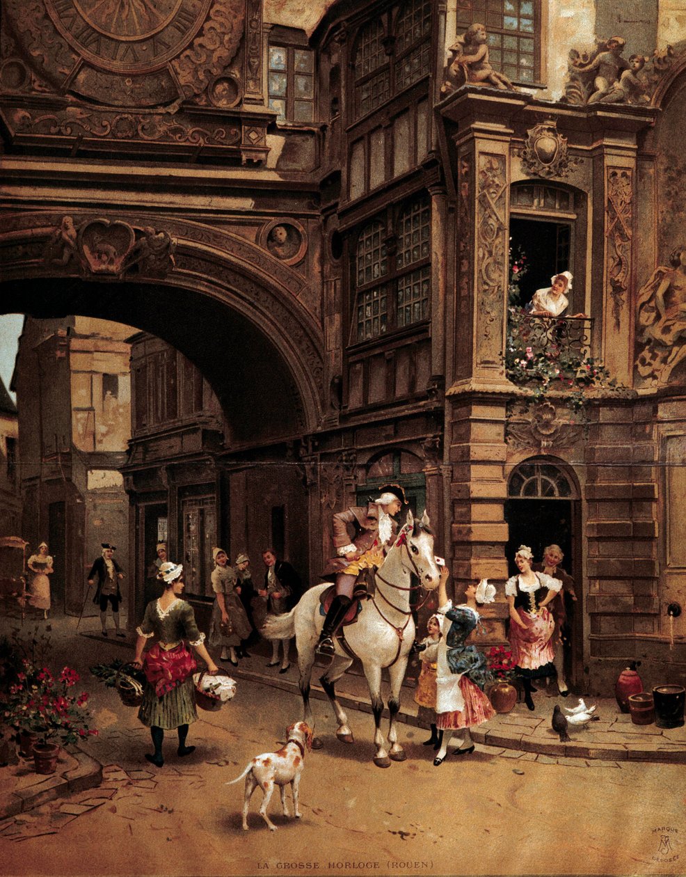 Ansicht der Rue de l