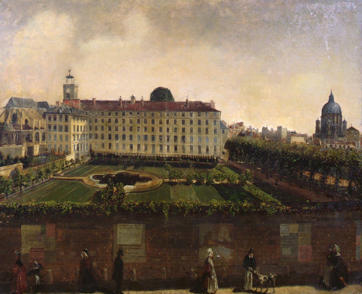 Ansicht des Institut National des Jeunes Sourds, Paris, um 1840 von French School