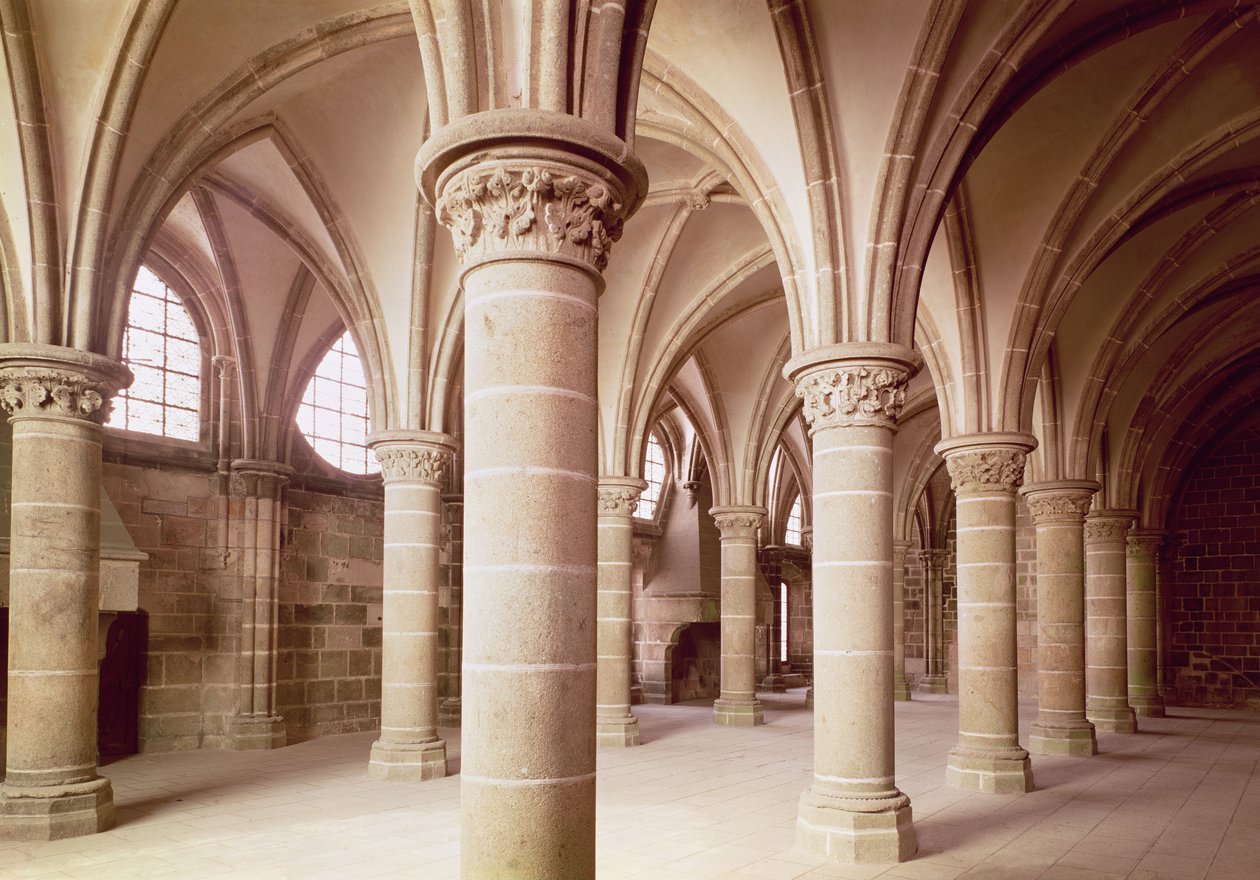 Ansicht der Salle des Chevaliers, ehemals das Skriptorium von French School
