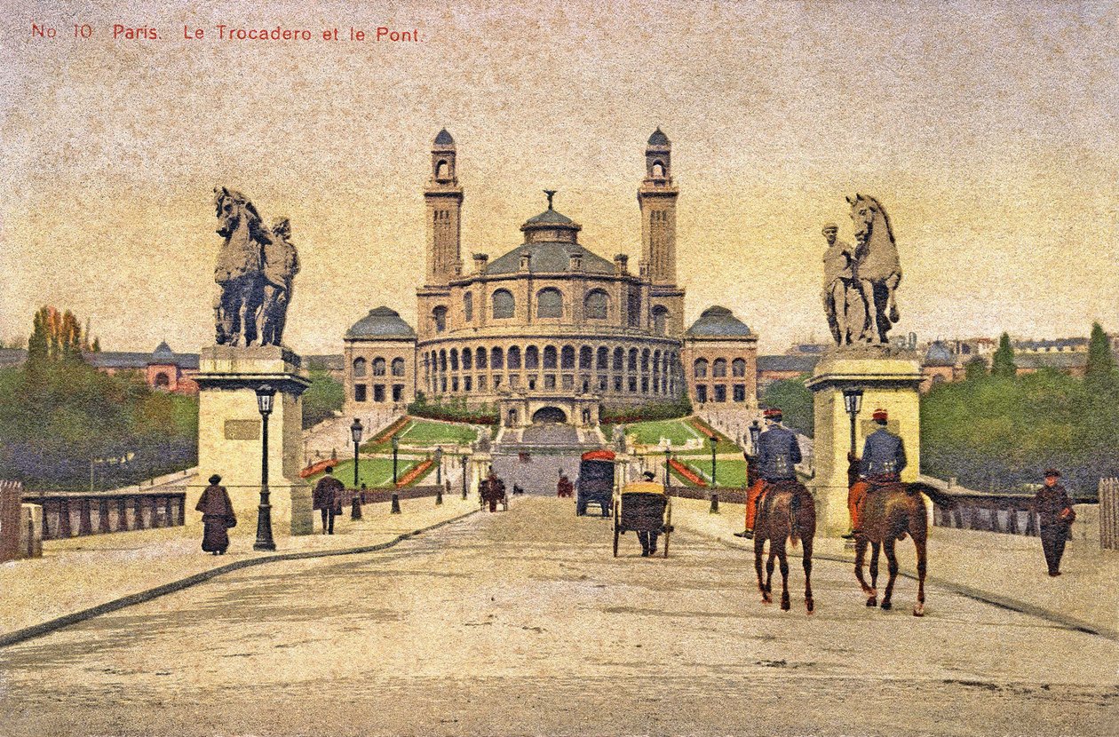 Blick auf den Trocadéro und die Pont d