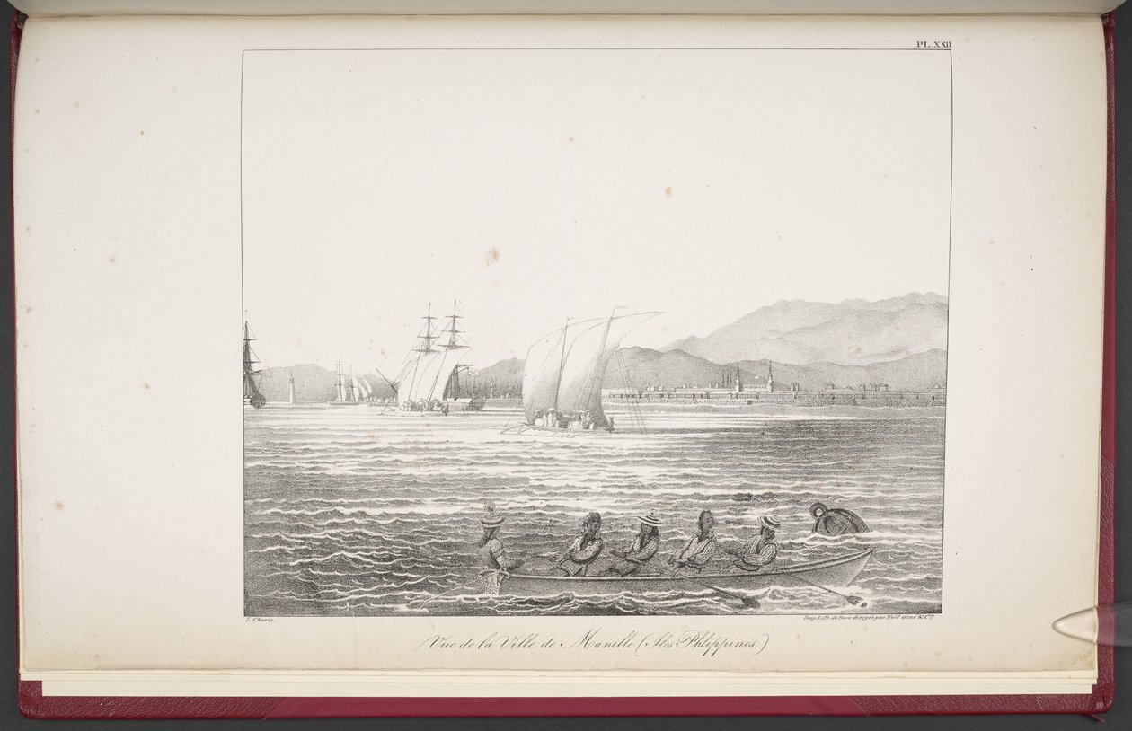 Ansicht der Stadt Manila, Philippinen, 