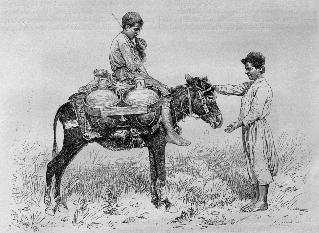 Wasserträger, aus La Syrie d