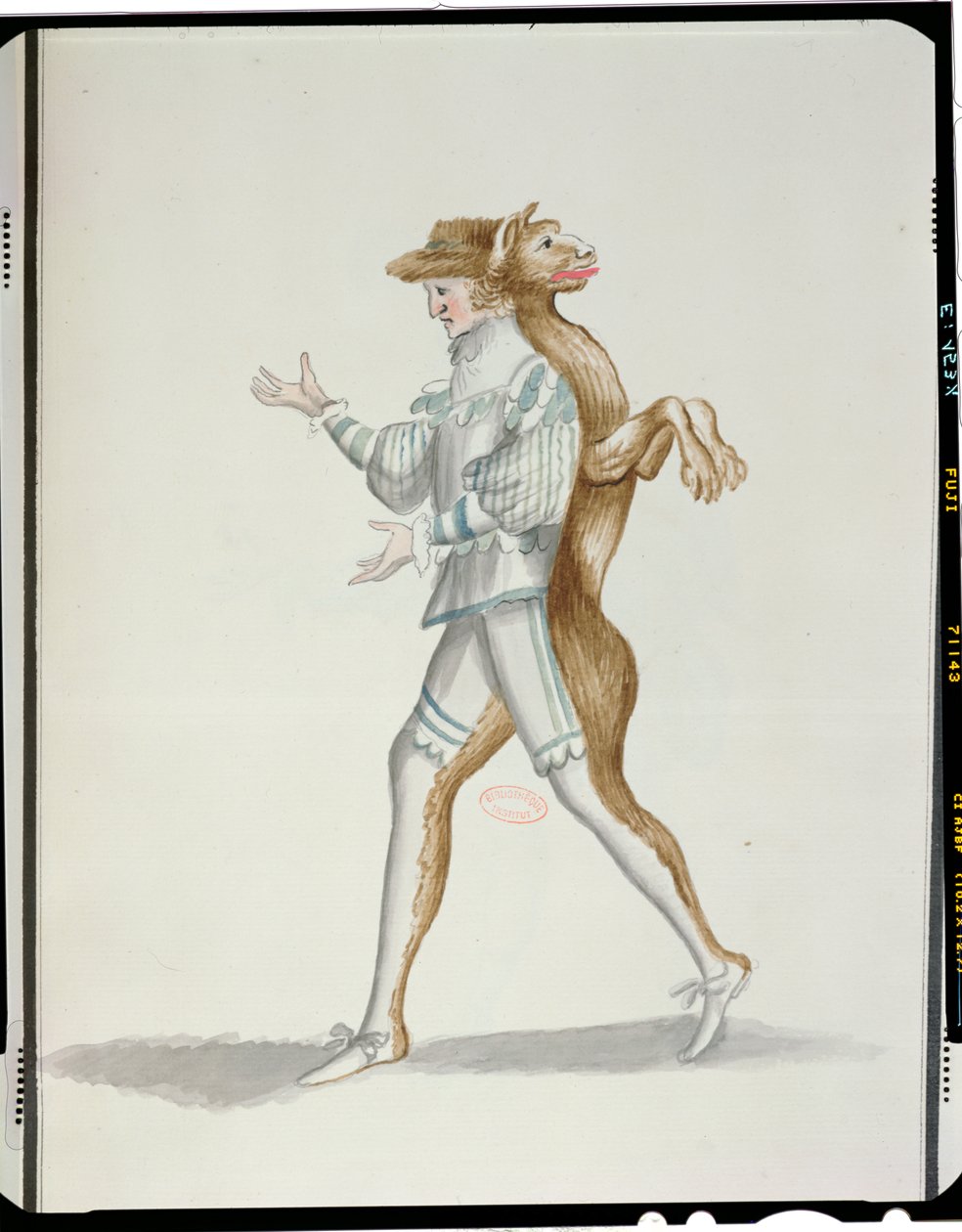 Werwolfkostüm für das Ballet de la Nuit von Jean-Baptiste Lully (1632-87) getanzt von Ludwig XIV., 23. Februar 1653 von French School