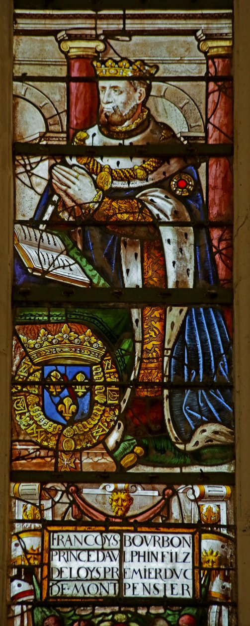 Fenster mit François de Bourbon von French School