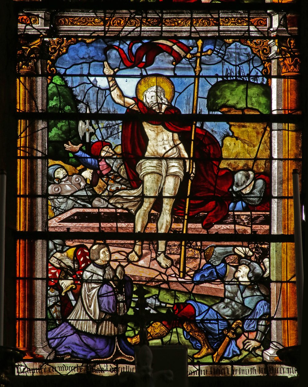 Fenster mit der Auferstehung von French School