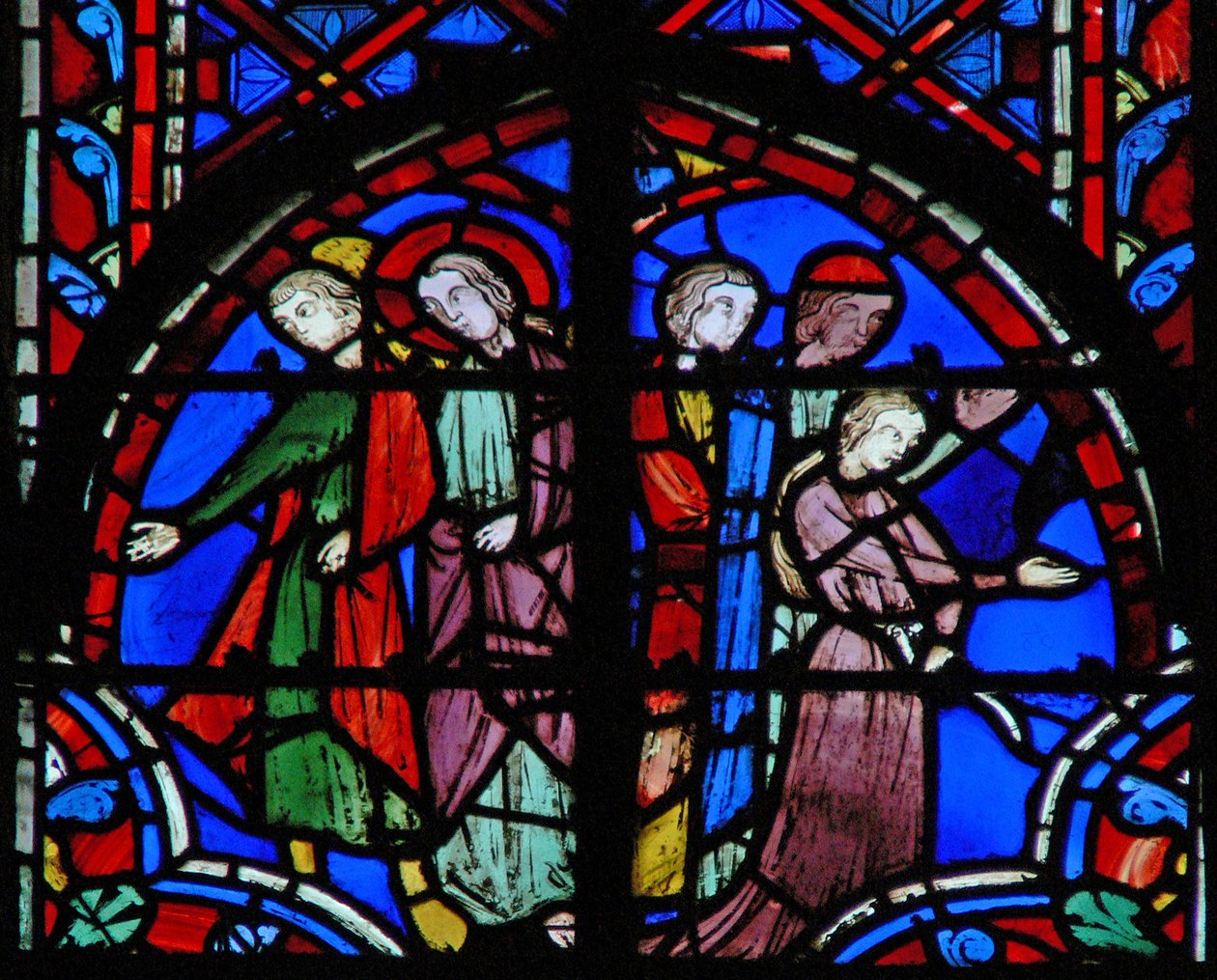 Tobias und der Engel (L); Sarah und ihre Eltern (R) von French School