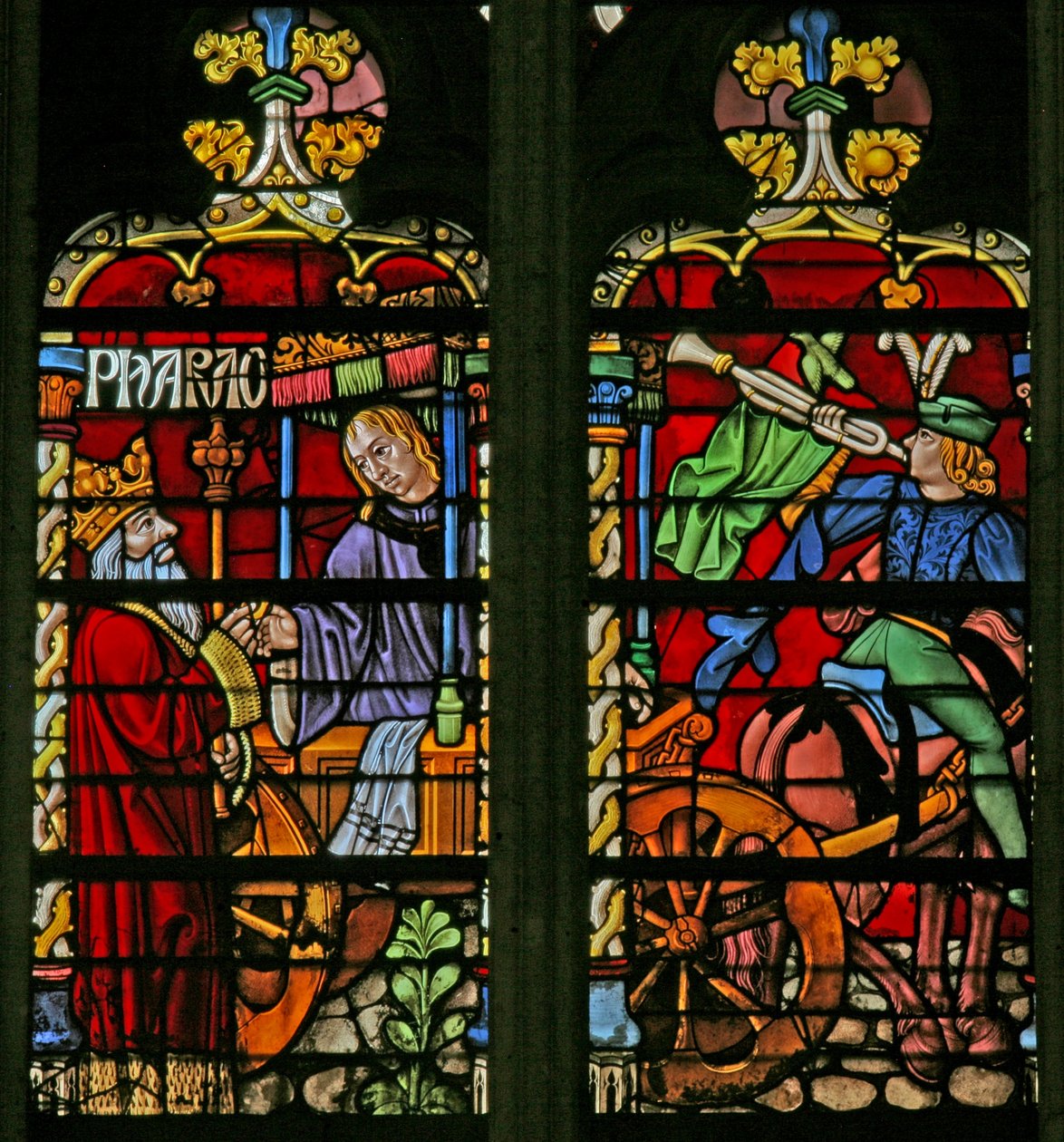 Fenster w134, Joseph wird zum Statthalter ernannt von French School