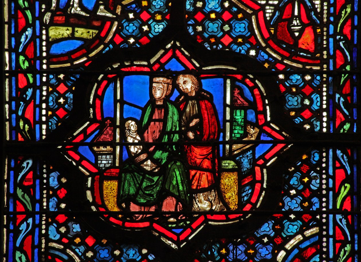 Fenster w14 Pennina und Anne I Sam 1 2-3 von French School