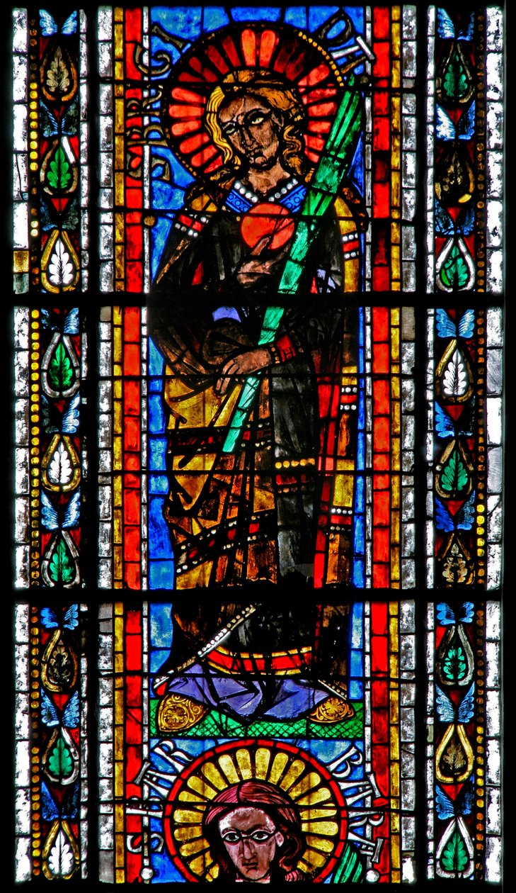 Fenster w202 mit der heiligen Brigitta von French School
