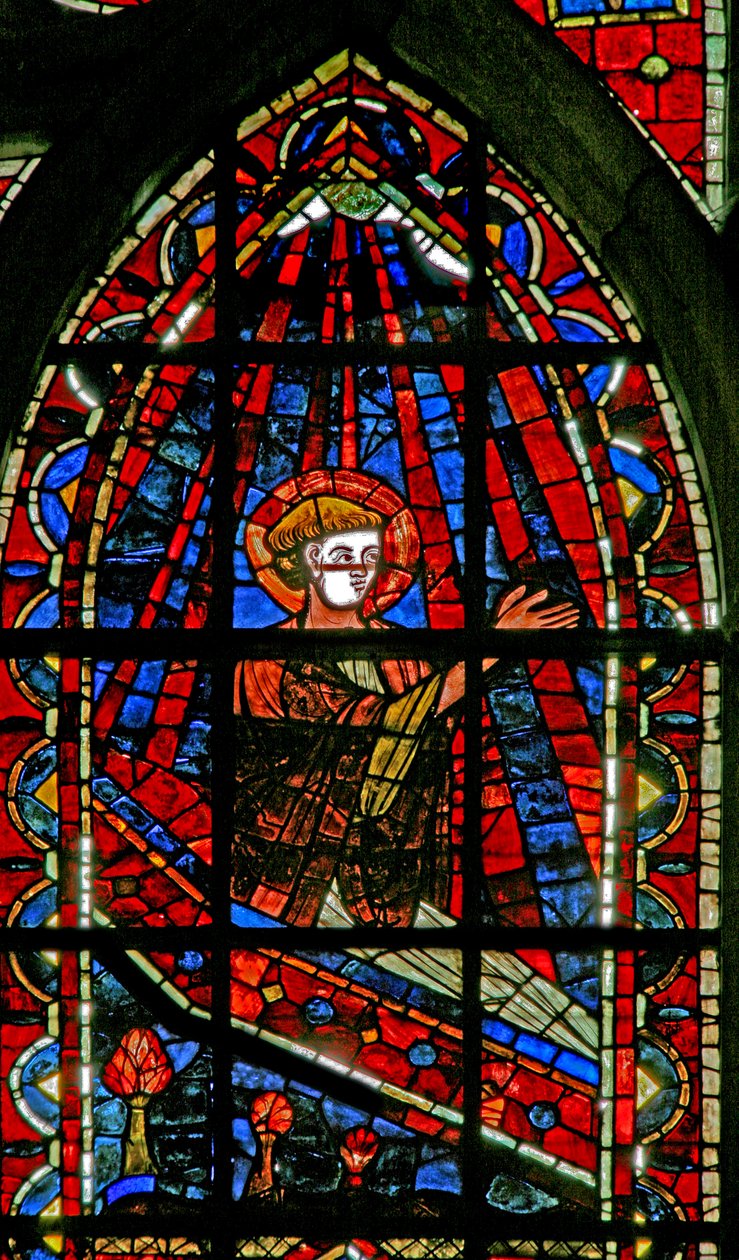 Fenster w202, den Tod des heiligen Johannes darstellend von French School