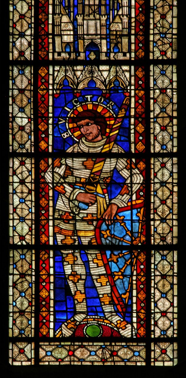 Fenster w203 mit dem heiligen Viktor von French School