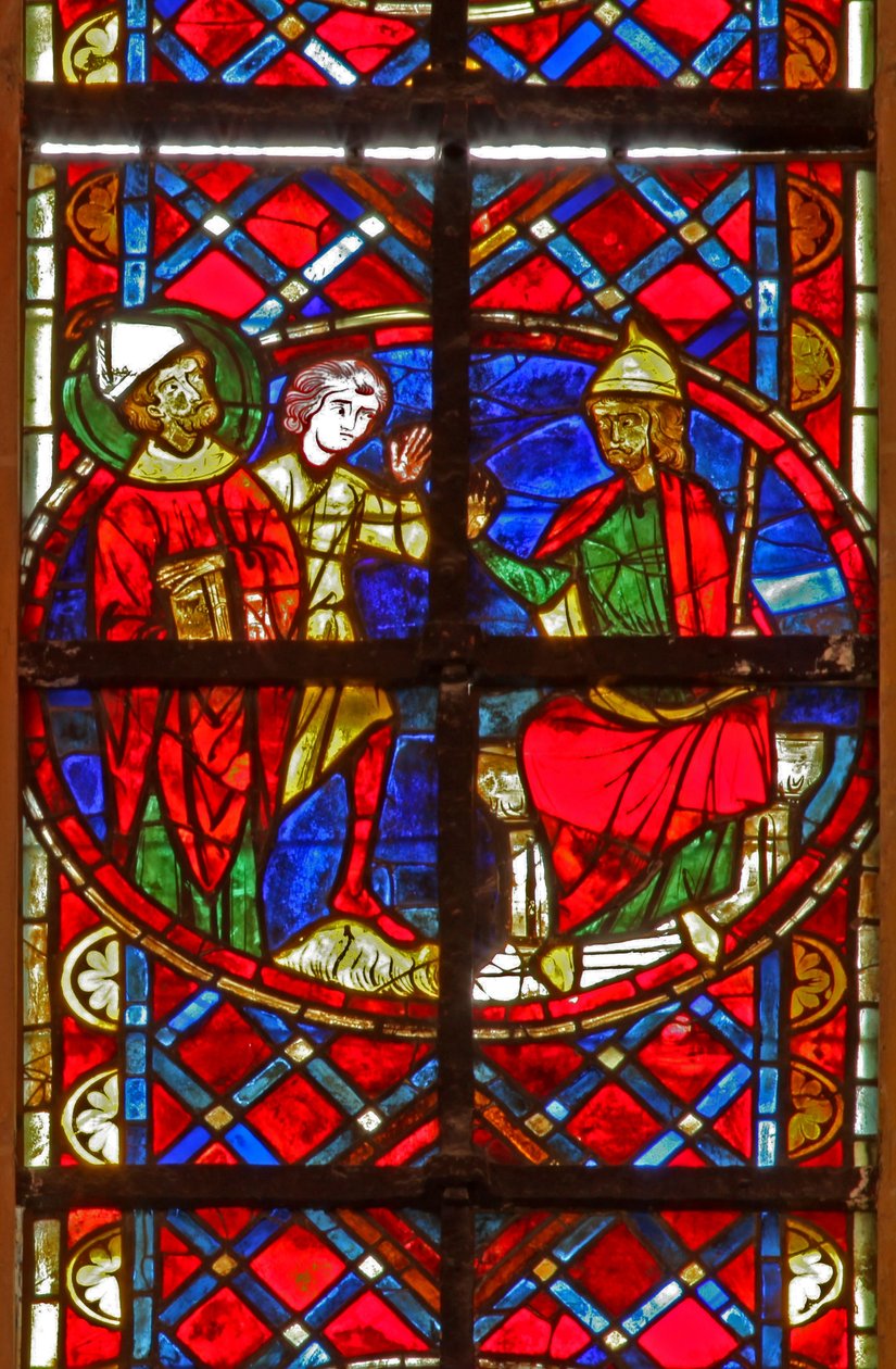Fenster w211 zeigt St. Denis vor dem Prokonsul von French School