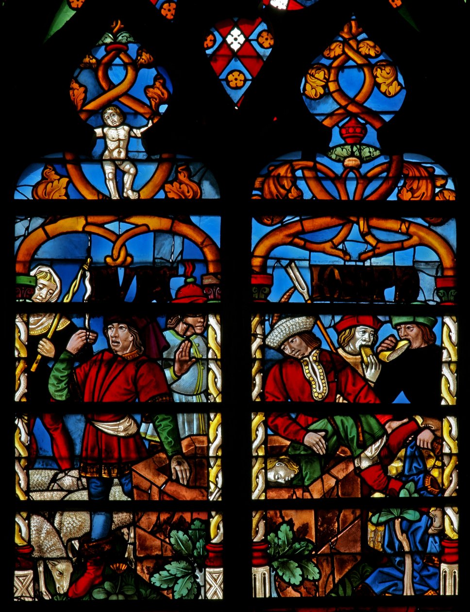 Fenster w234 zeigt Josef wird in die Grube geworfen von French School
