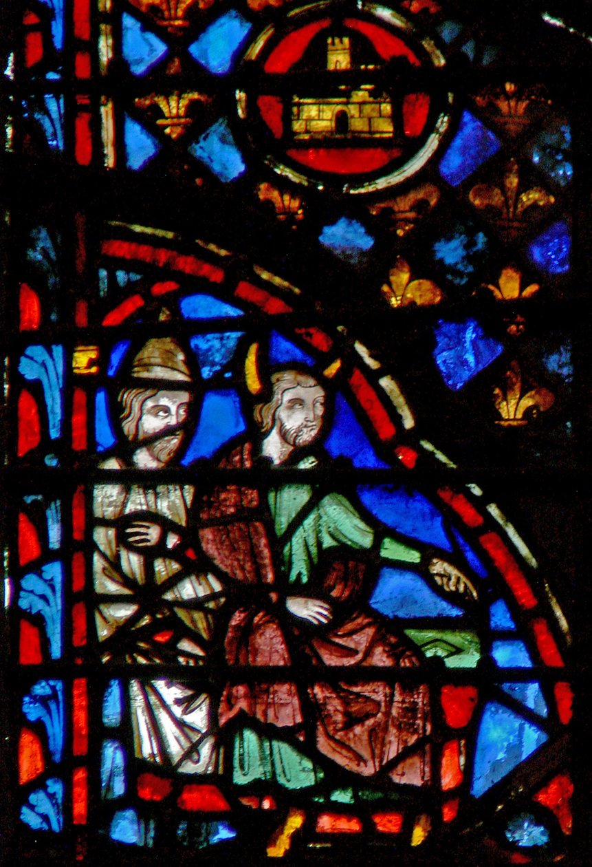 Moses und Aaron verurteilen die Verletzung des Sabbats. Numb XV 35-36 von French School