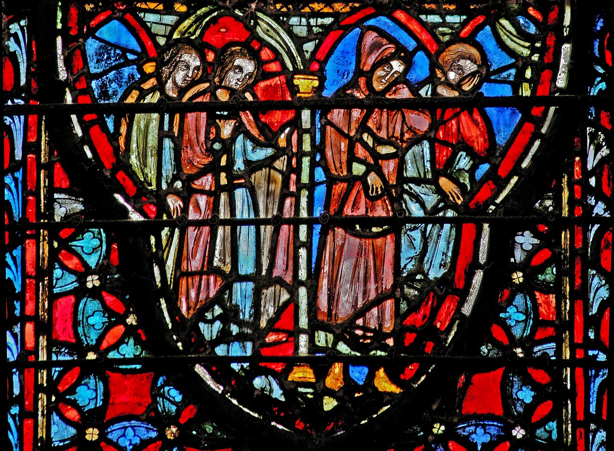 Die Spione verlassen Jericho. Josua II 21-22 von French School