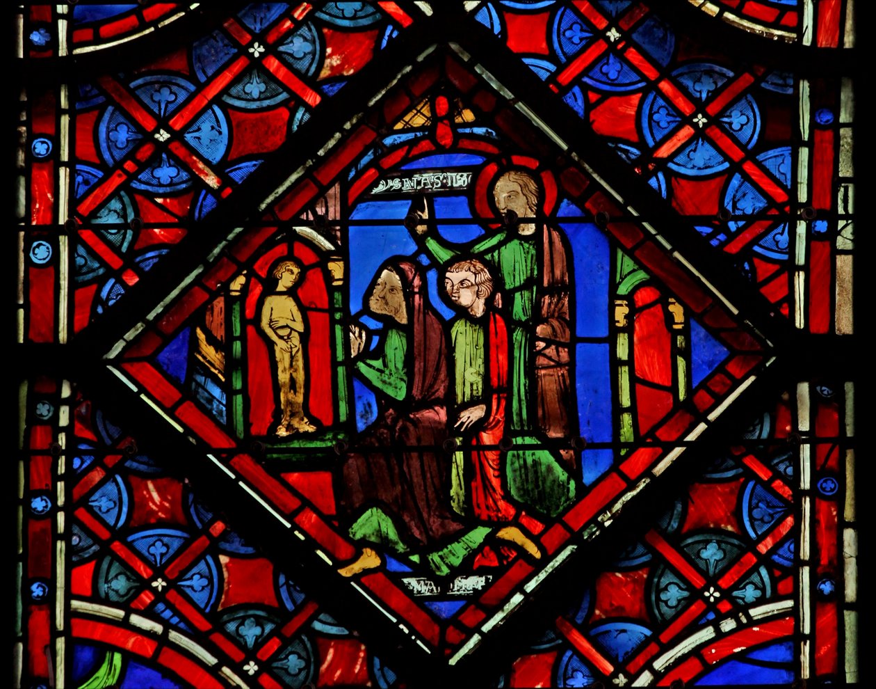 Eine Szene des Götzendienstes: ein Heiliger warnt. Jesaja 1:1-6 von French School