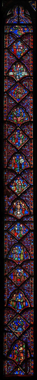Fenster w9 die Geschichte von Johannes dem Täufer von French School