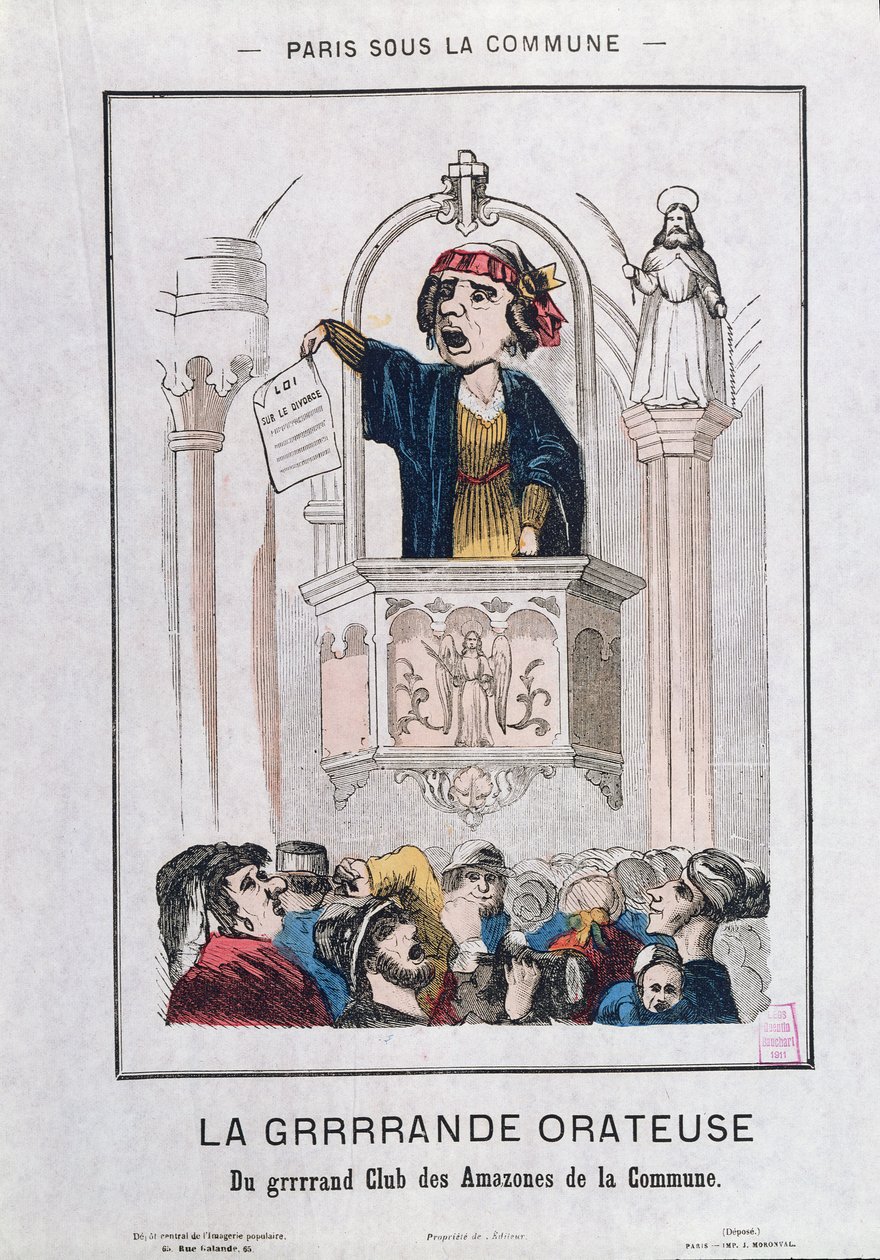 Frauenclub während der Kommune, 1871 von French School