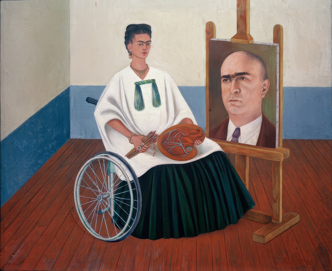 Selbstbildnis mit Bildnis Dr. Farill von Frida Kahlo