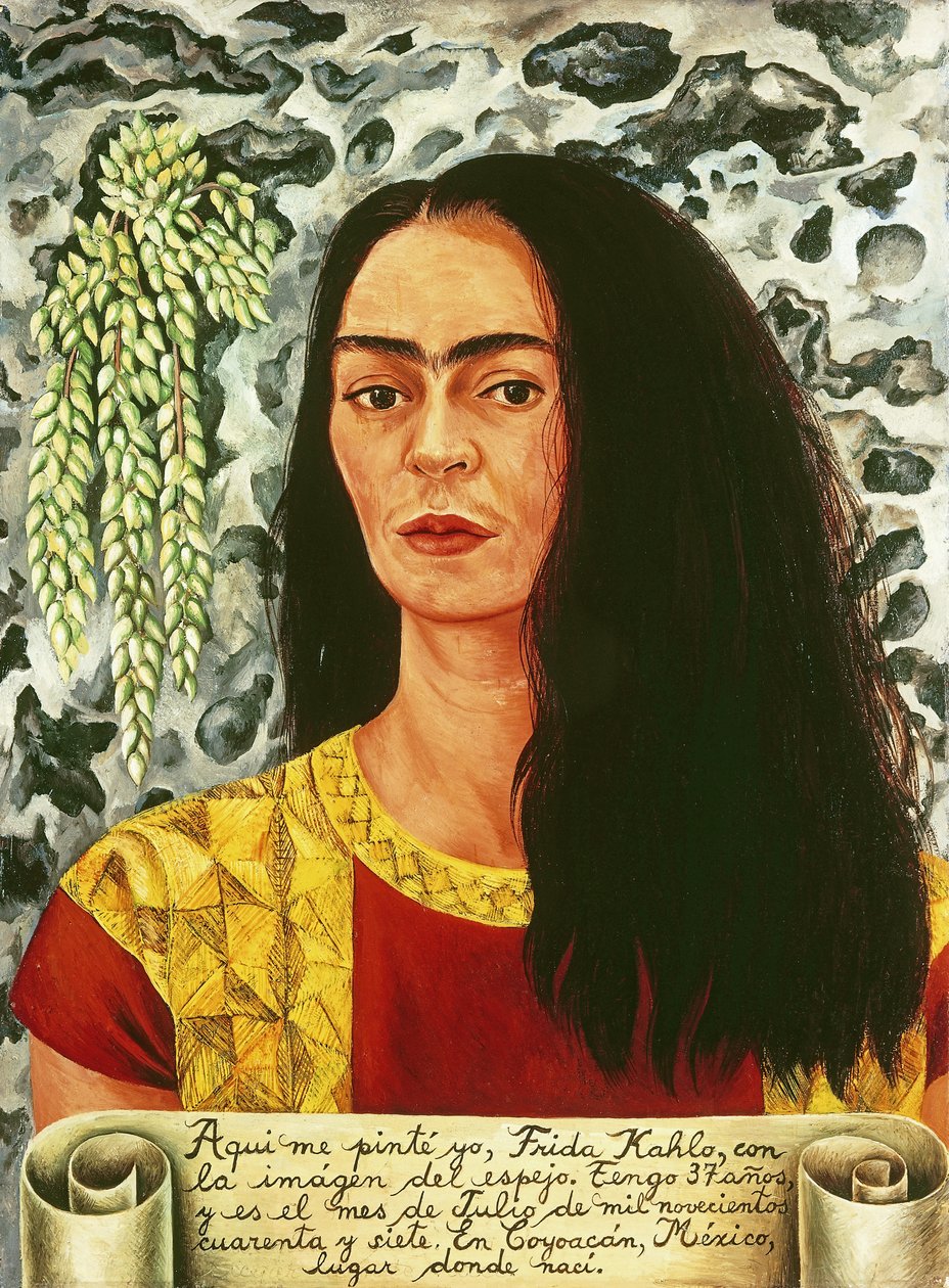 Selbstporträt mit losem Haar von Frida Kahlo