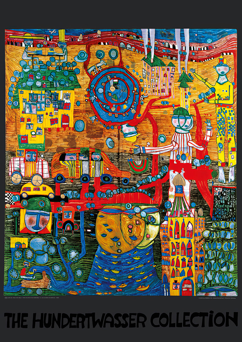 Das 30-Tage-Fax-Bild von Friedensreich Hundertwasser