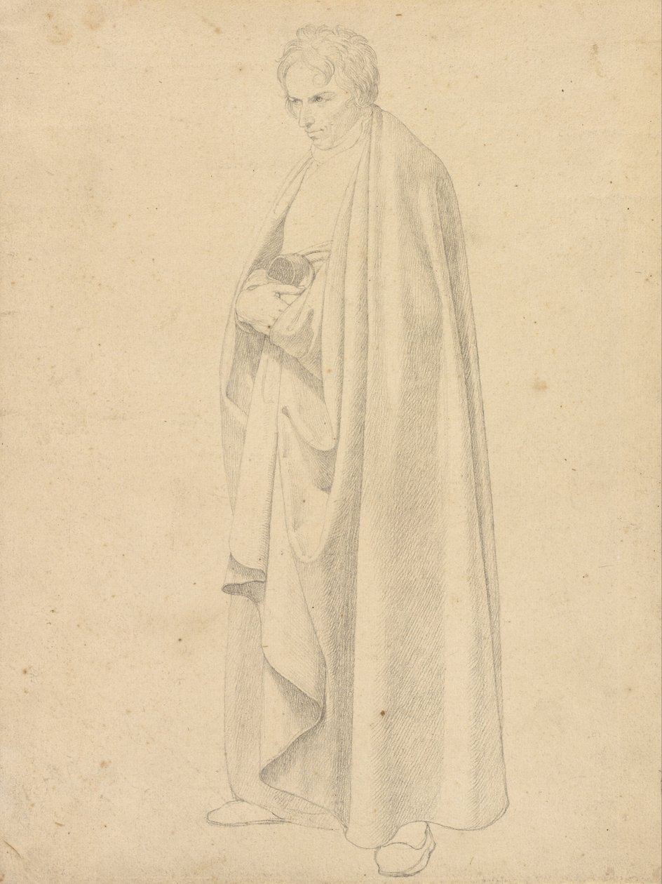 Joseph Wintergerst in einem bodenlangen Mantel von Friedrich Wilhelm von Schadow