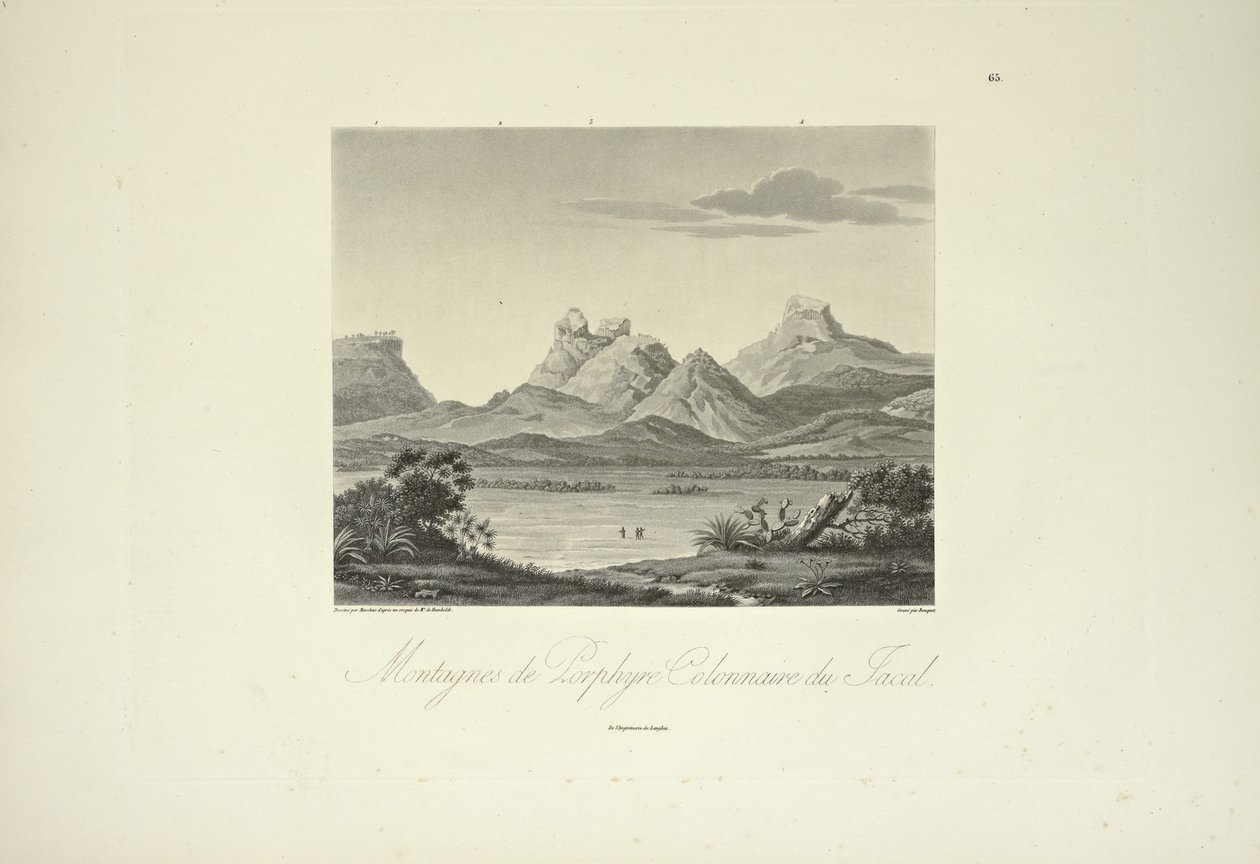Berge aus säulenförmigem Porphyr, Jacal, Illustration aus 