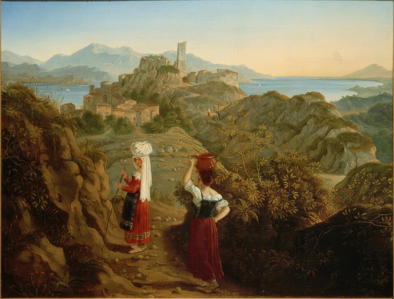 Italienische Ideallandschaft von Friedrich Nerly