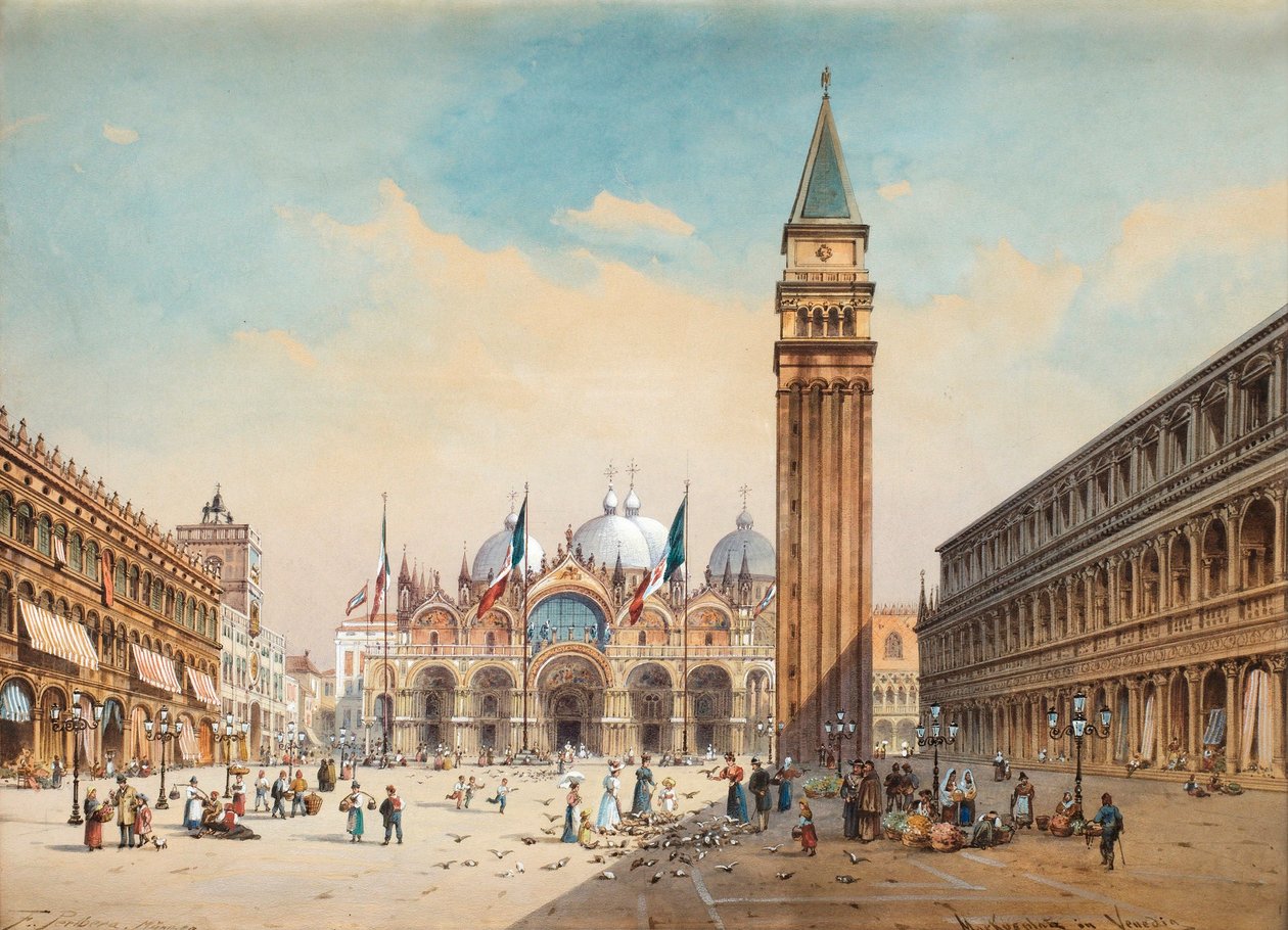 Piazza di San Marco, Venedig von Friedrich Perlberg von Friedrich Perlberg