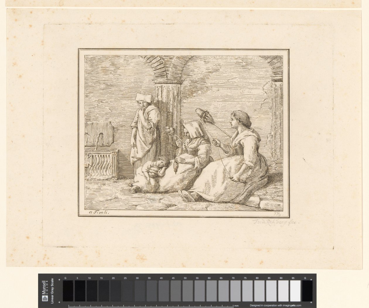 Spinnende Frauen von Friedrich Rehberg