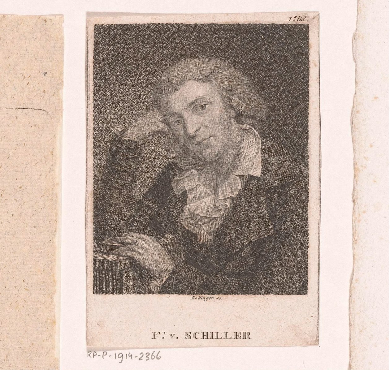 Porträt von Friedrich von Schiller von Friedrich Wilhelm Bollinger