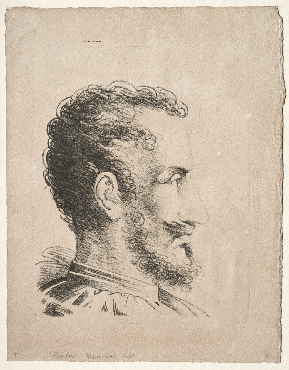 Profilkopf von Friedrich Wilhelm Reuter