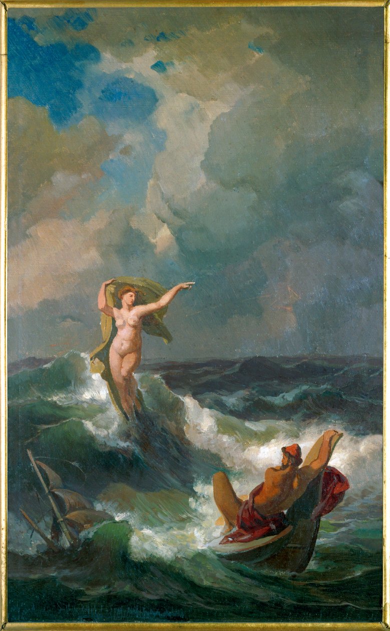 Odysseus und Leukothea von Friedrich the Elder Preller