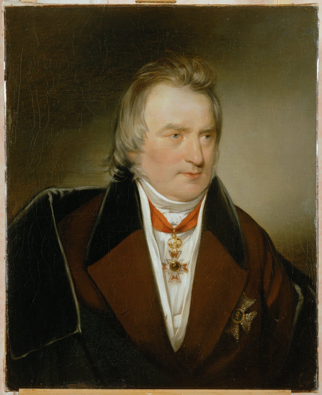 Professor Dr. Ignaz Rudolf Bischoff von Altenstern, Chefarzt der österreichischen Armee, früher Förderer von Amerling von Friedrich von Amerling