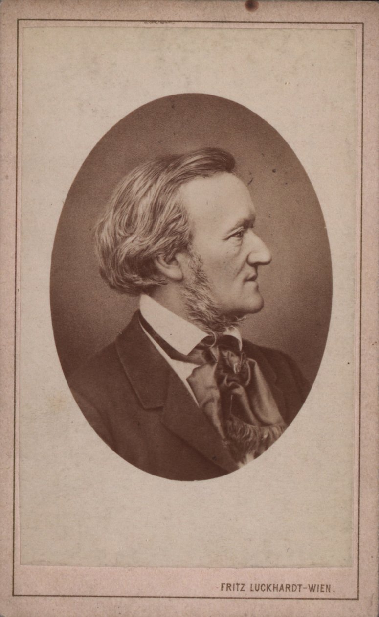 Porträt des Komponisten Richard Wagner, 1813-1883, ca. 1875 von Fritz Luckhardt