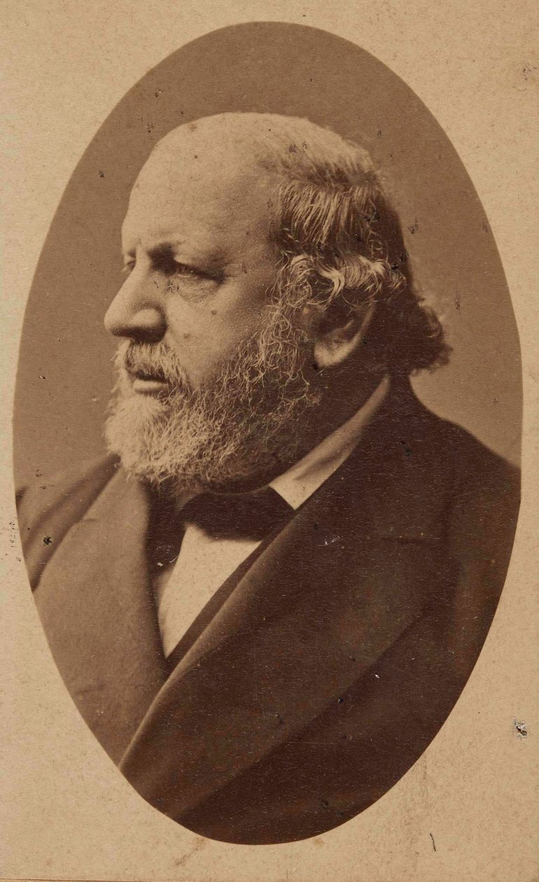 Porträt des Komponisten Ferdinand von Hiller 1811-1885, ca. 1880 von Fritz Luckhardt