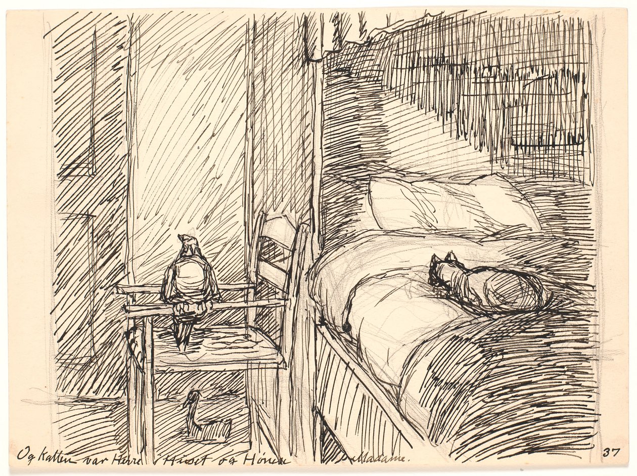 Und die Katze war Herr im Haus und die Henne Madame von Fritz Syberg