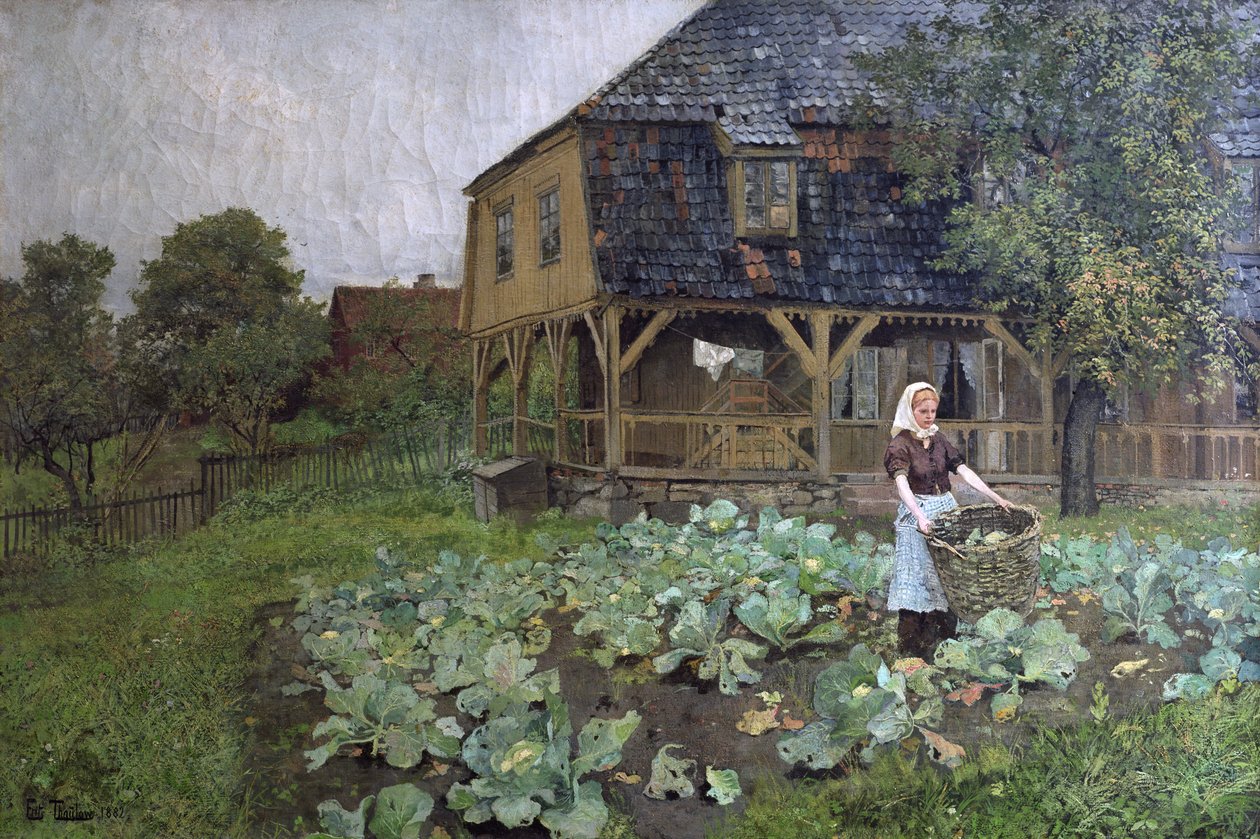 Das Herrenhaus auf Grunerloekka von Fritz Thaulow