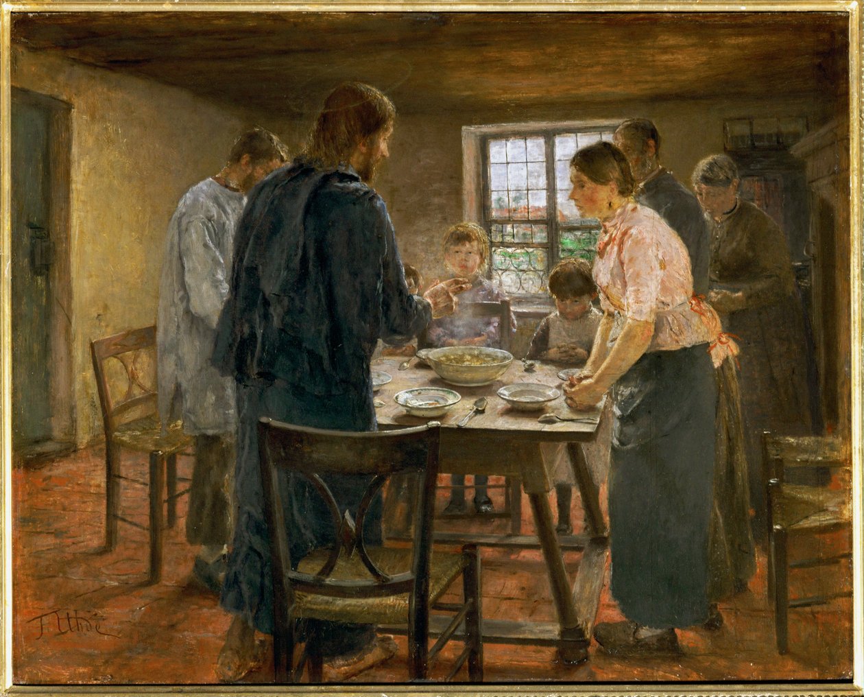 Le Christ chez les paysans von Fritz von Uhde