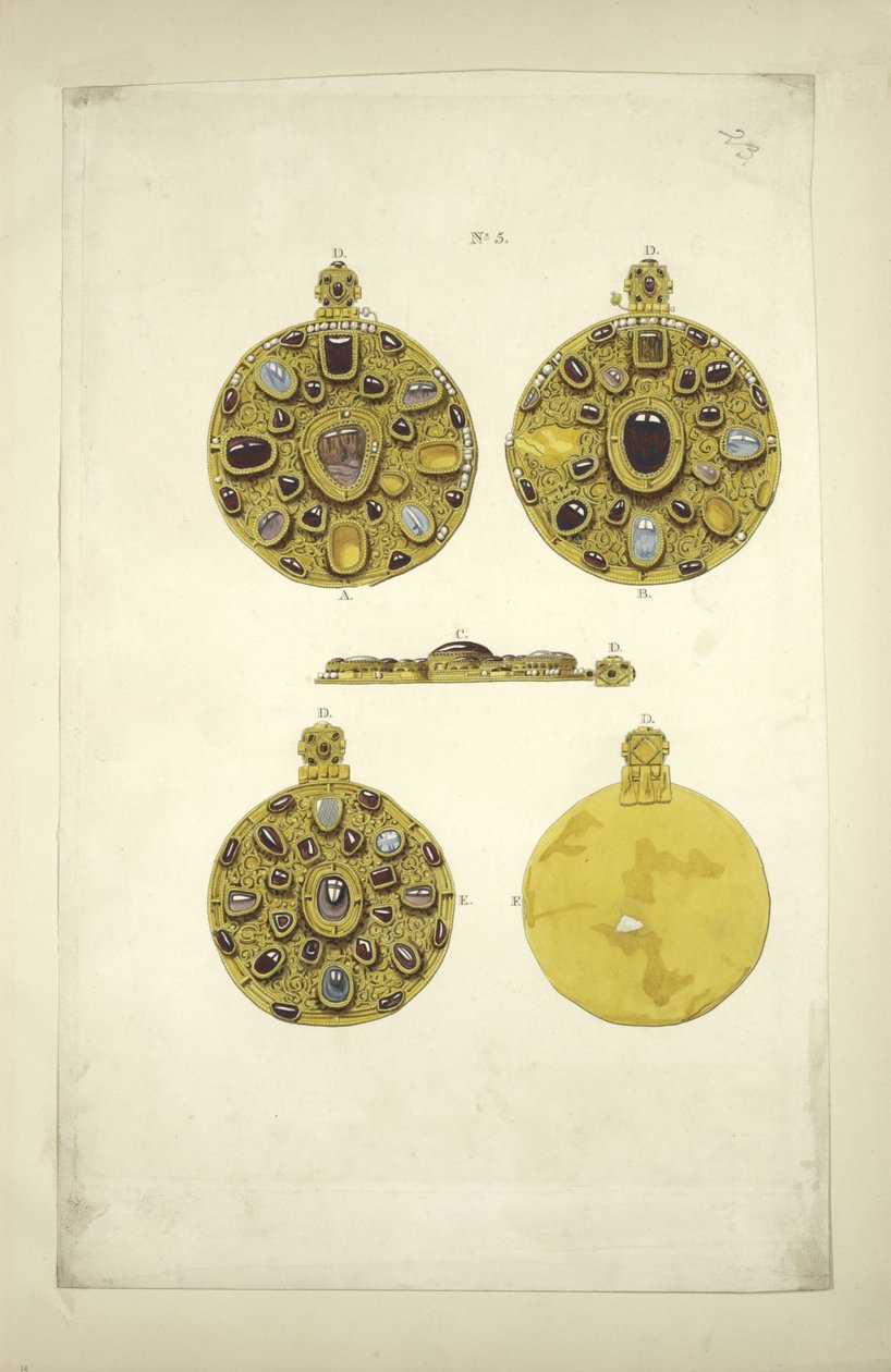Russischer Schmuck vor der mongolischen Invasion. Aus den Antiquitäten des russischen Staates von Fyodor Grigoryevich Solntsev