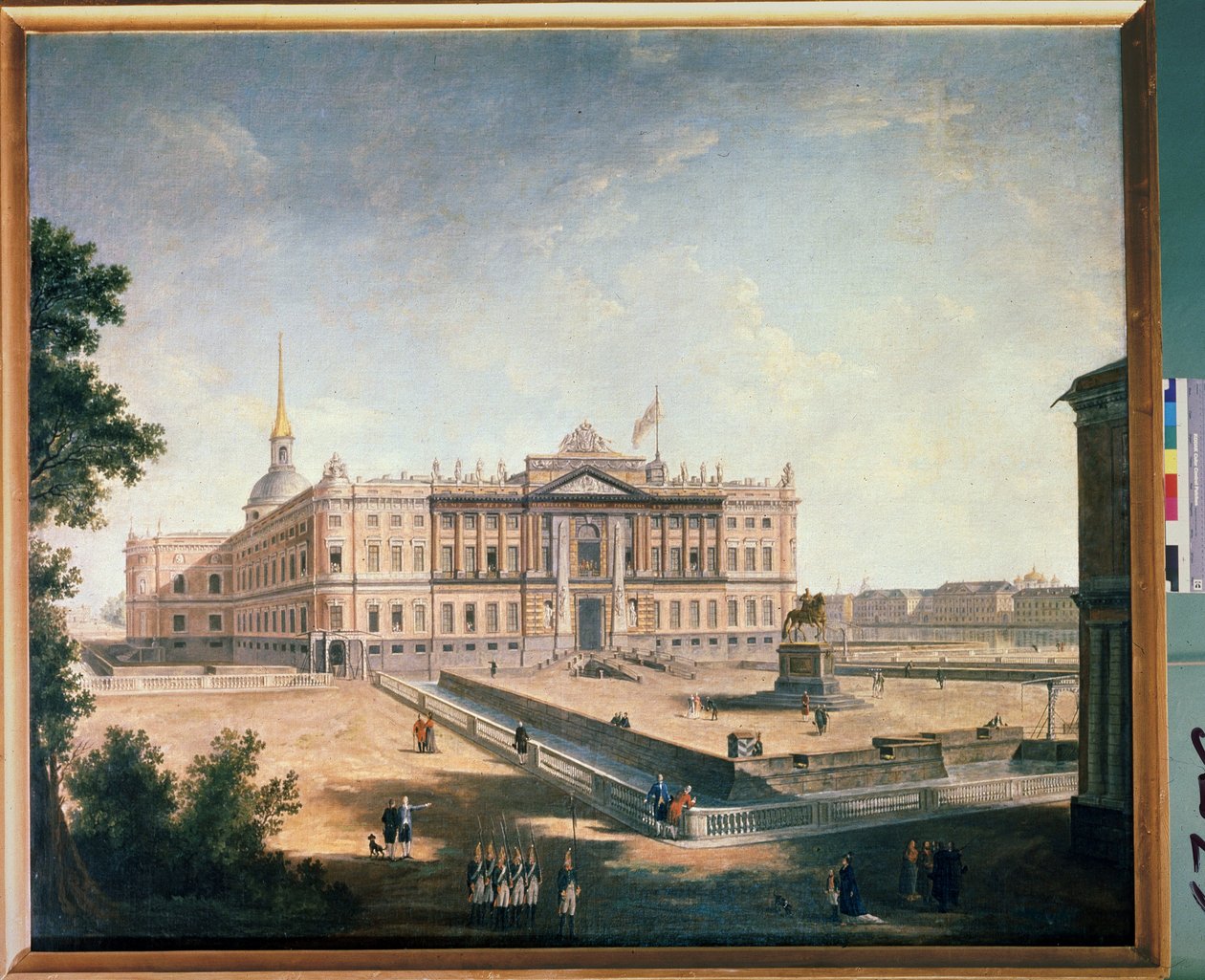 Ansicht des Michael-Palastes und des Konnetabelplatzes in Sankt Petersburg von Fyodor Yakovlevich Alexeev