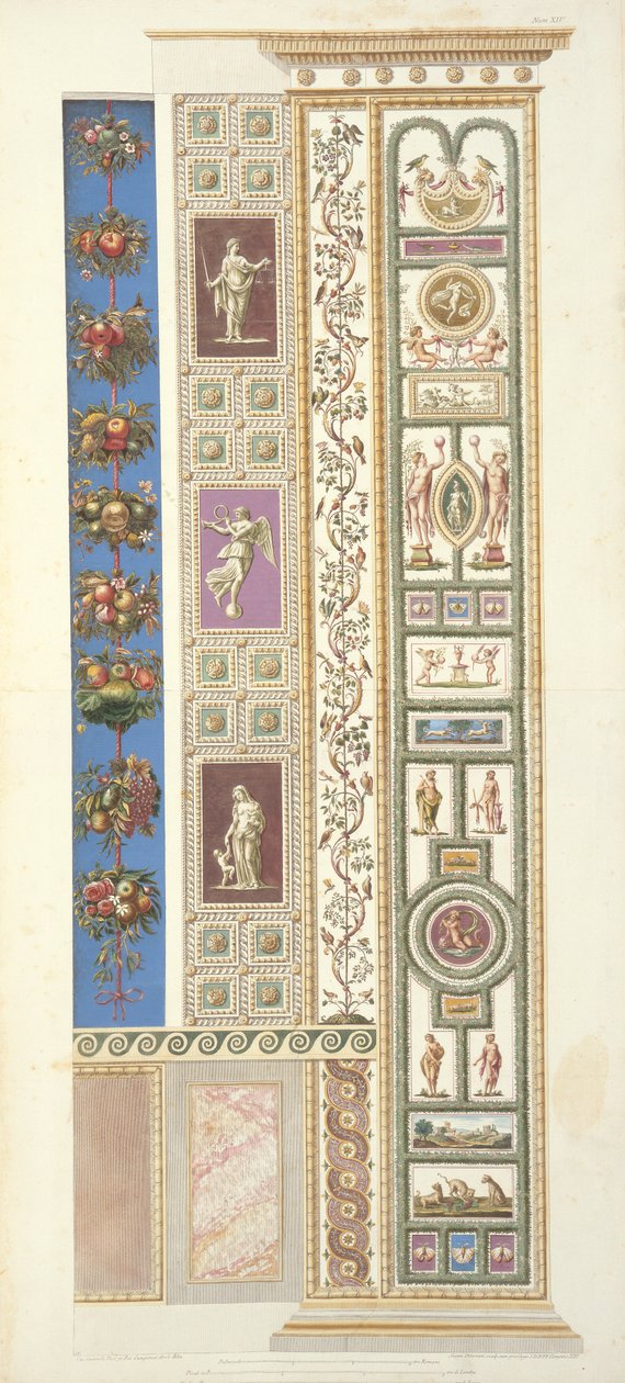 Tafel aus der Raphael-Loggia im Vatikan, aus 
