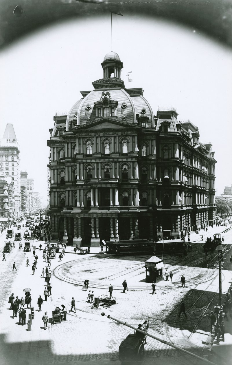 Altes Postamt, Broadway und Park Row, New York City, ca. 1900 von G.P. Hall und Sohn