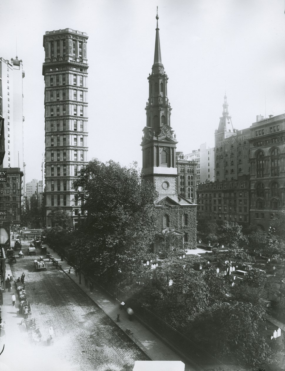 St. Pauls Kapelle, Vesey und Church Streets, New York City von G.P. Hall und Sohn